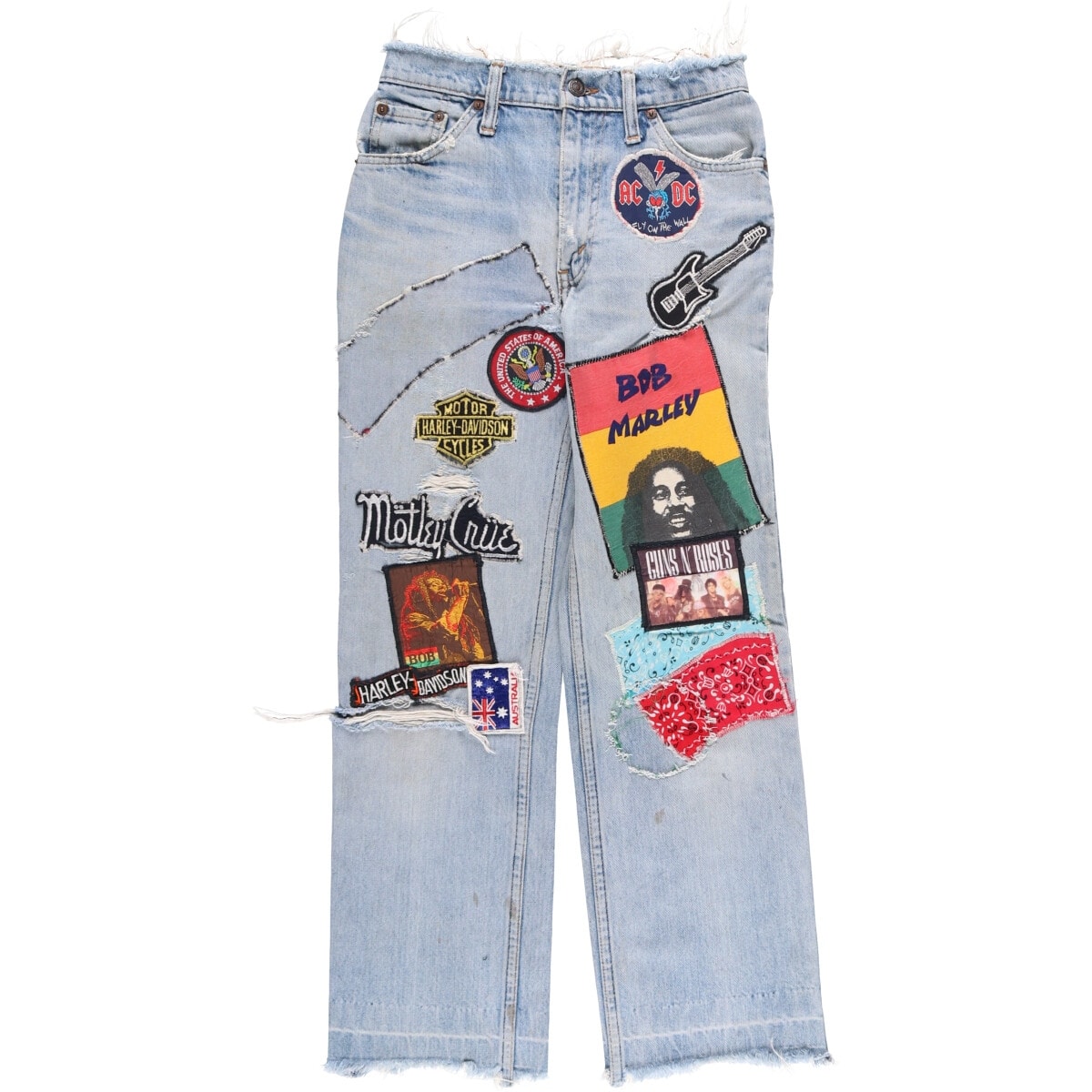 古着 リーバイス Levi's カスタム カットオフ ストレートデニムパンツ レディースM(w26)相当/eaa565837