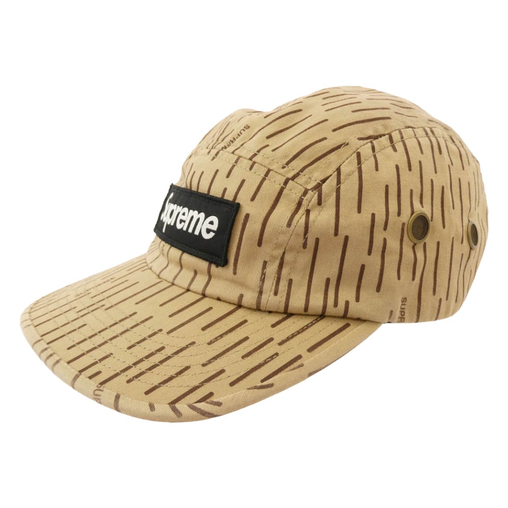 Supreme シュプリーム 帽子 24W Military Camp Cap Tan Raindrop ミリタリー ボックスロゴ キャンプ ベージュ系 58【中古】