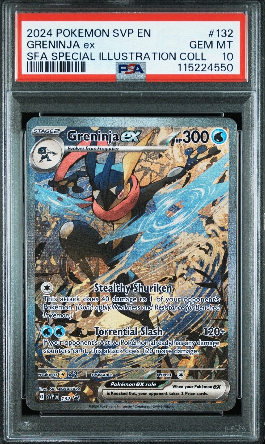 ゲッコウガex P [SVP EN 132]【英語版】(スカーレット&バイオレット「シュラウデッドフェイブル ゲッコウガex スペシャルイラストレーション コレクション」)