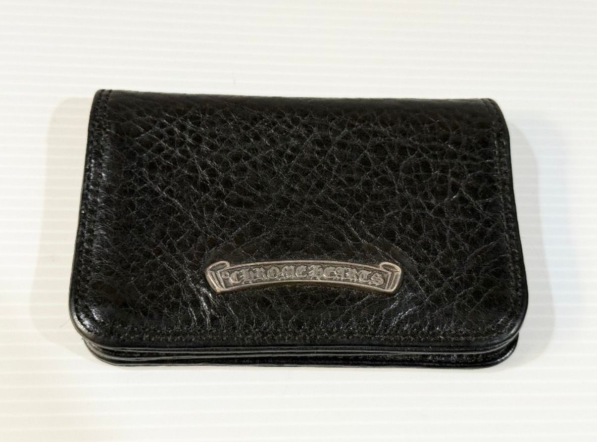 CHROME HEARTS クロムハーツ カードケース スクロールラベル