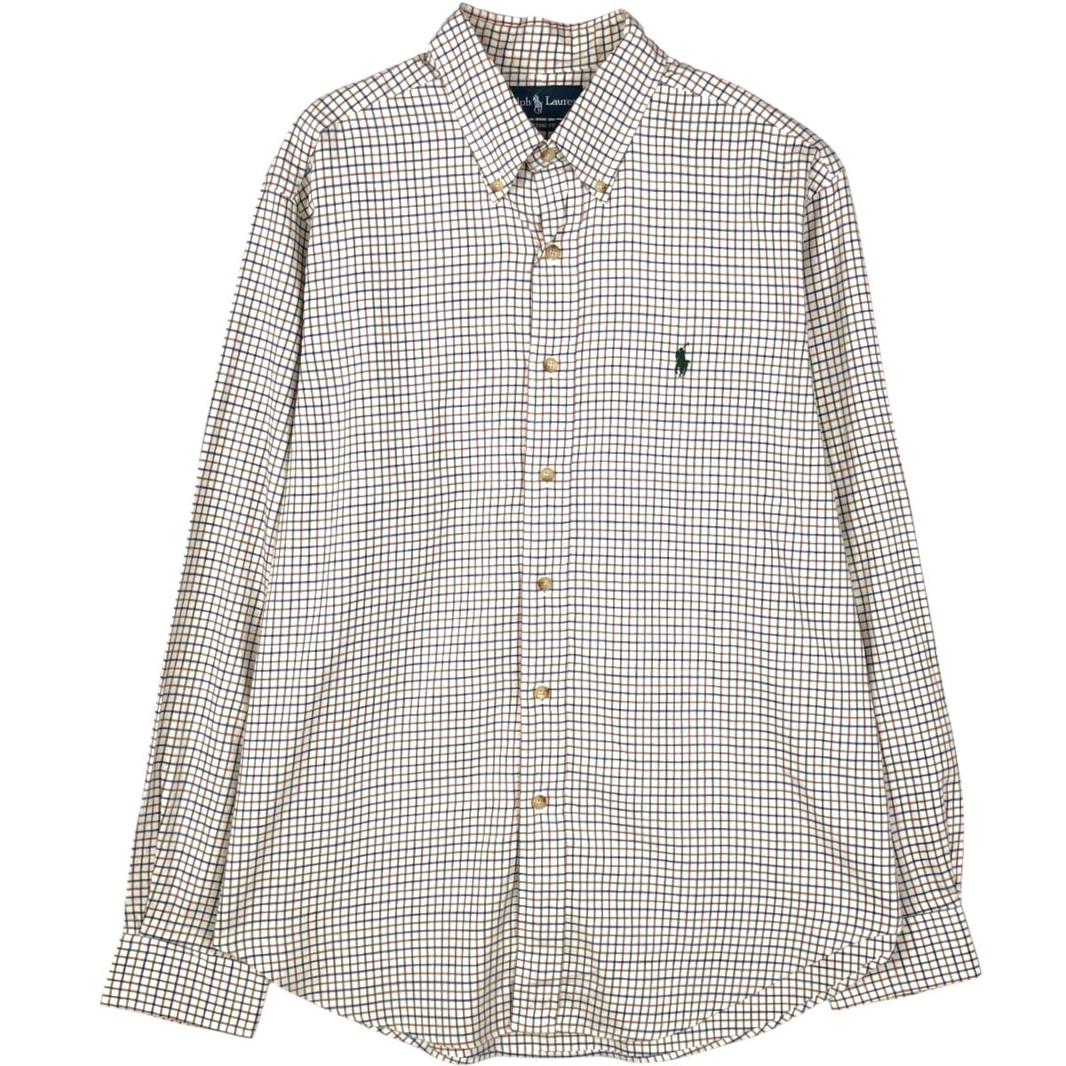 古着 ラルフローレン Ralph Lauren CLASSIC FIT 長袖 ボタンダウンチェックシャツ メンズL相当/eaa676770