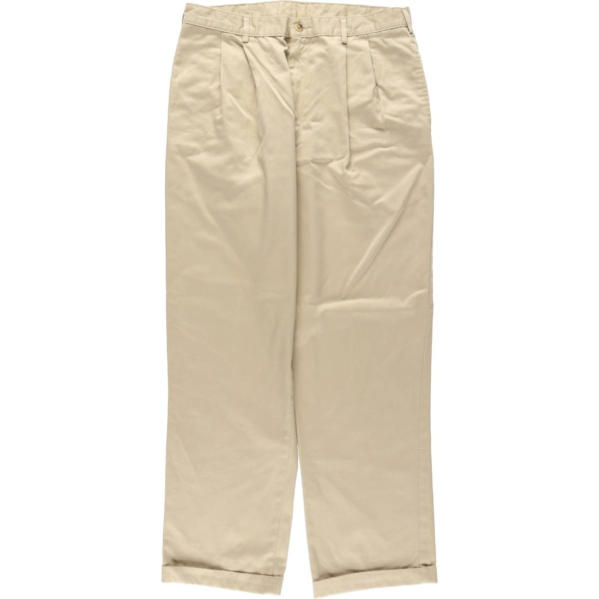 古着 エルエルビーン L.L.Bean CLASSIC FIT ツータック チノパンツ メンズw34相当/eaa631400