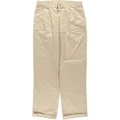 古着 エルエルビーン L.L.Bean CLASSIC FIT ツータック チノパンツ メンズw34相当/eaa631400
