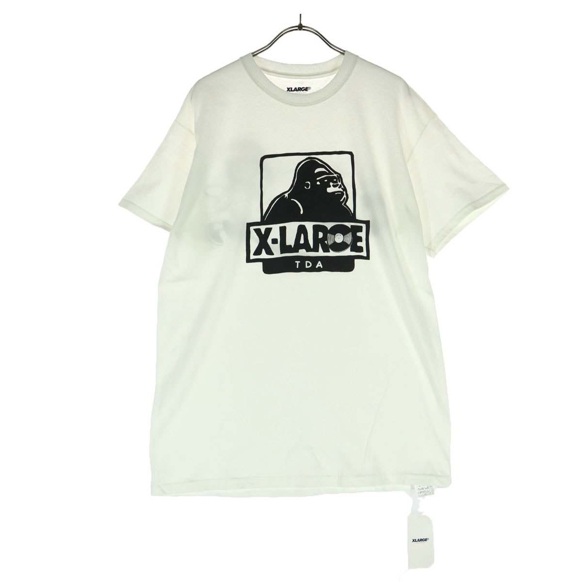 XLARGE エクストララージ コットン プリント 半袖 Tシャツ M オフホワイト系