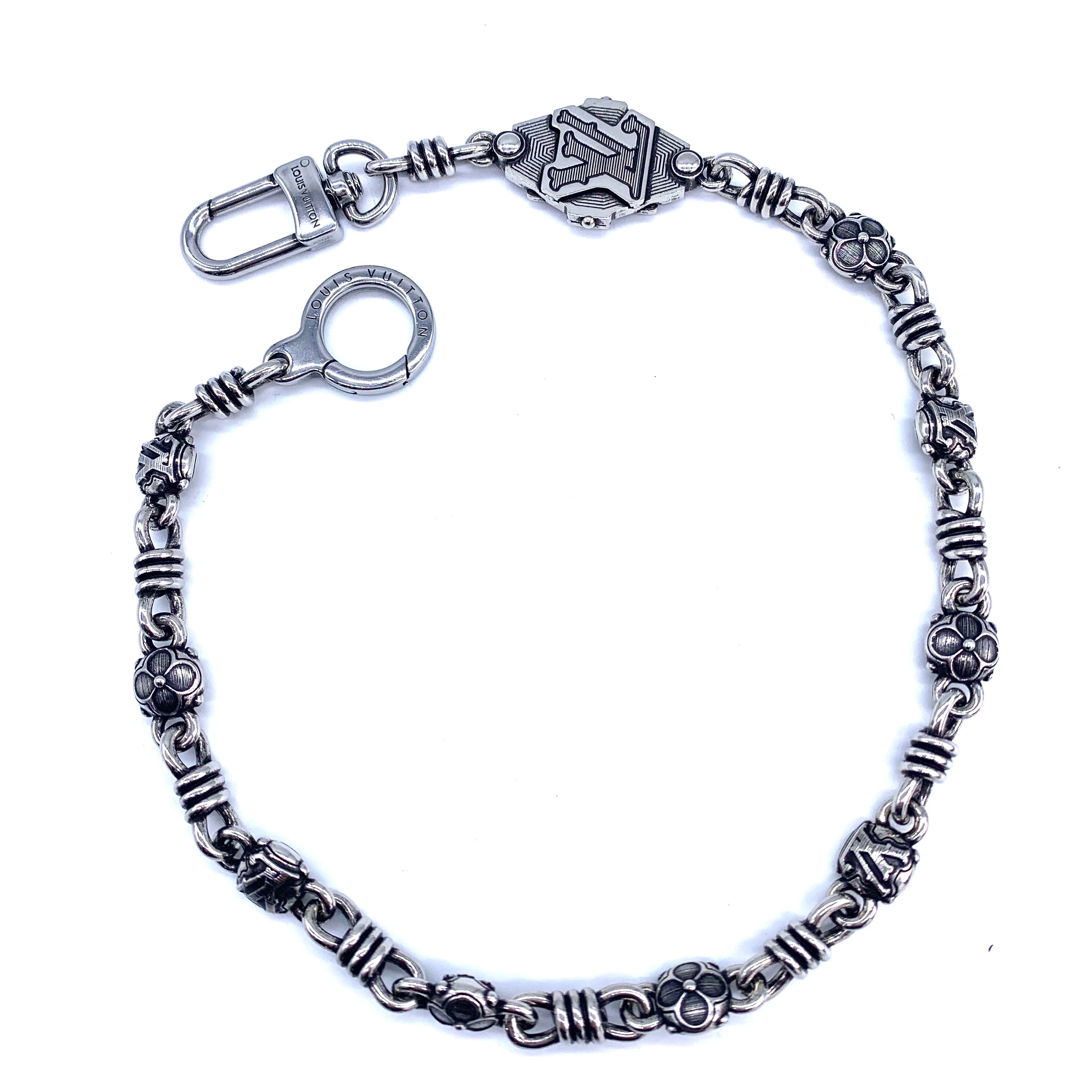 Louis Vuitton Western Chain Belt and Bag Charm "Silver"