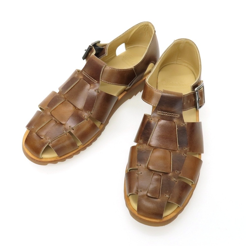【中古】パラブーツ Paraboot PACIFIC レザー サンダル ブラウン【サイズ41】【メンズ】