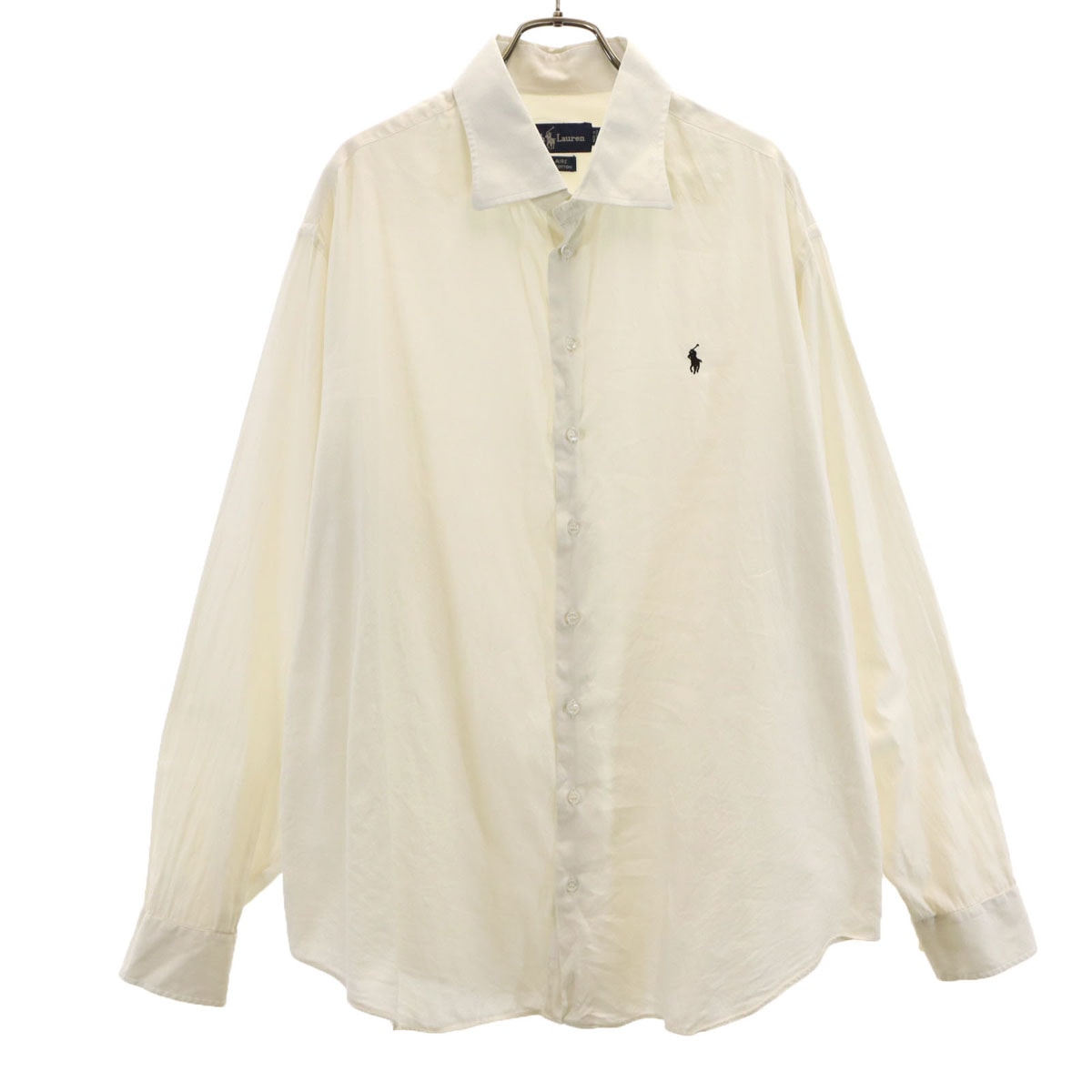RALPH LAUREN ラルフローレン 長袖 BLAIRE シャツ L アイボリー