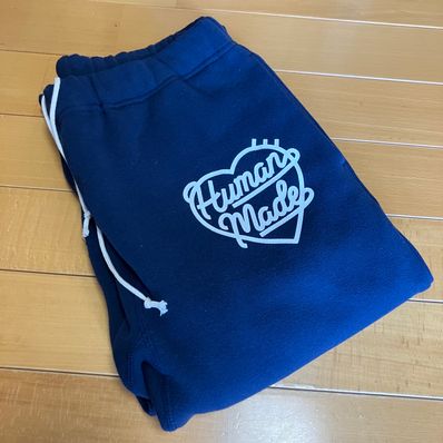 HUMAN MADE HEART SWEATPANTS "White"
