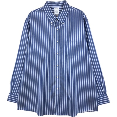 古着 ブルックスブラザーズ Brooks Brothers Est.1818 REGULAR 長袖 ボタンダウンストライプシャツ メンズXL相当/eaa663012