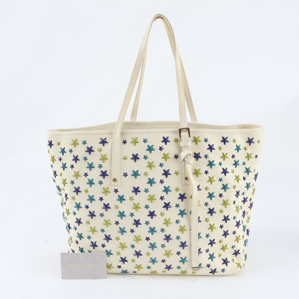■美品 ジミーチュウサシャ スター スタッズ WMKLPJ トート バッグ