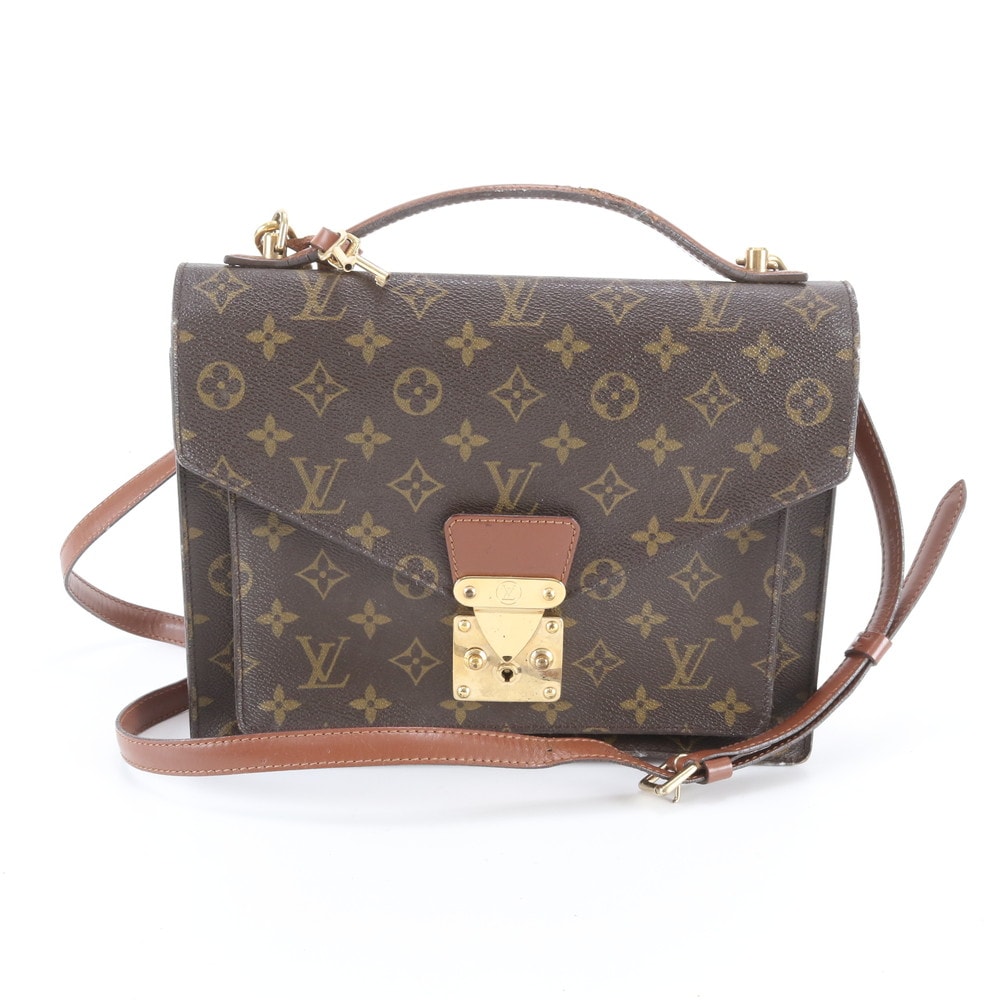 ルイヴィトン モノグラム モンソーM51185 ショルダーバッグ