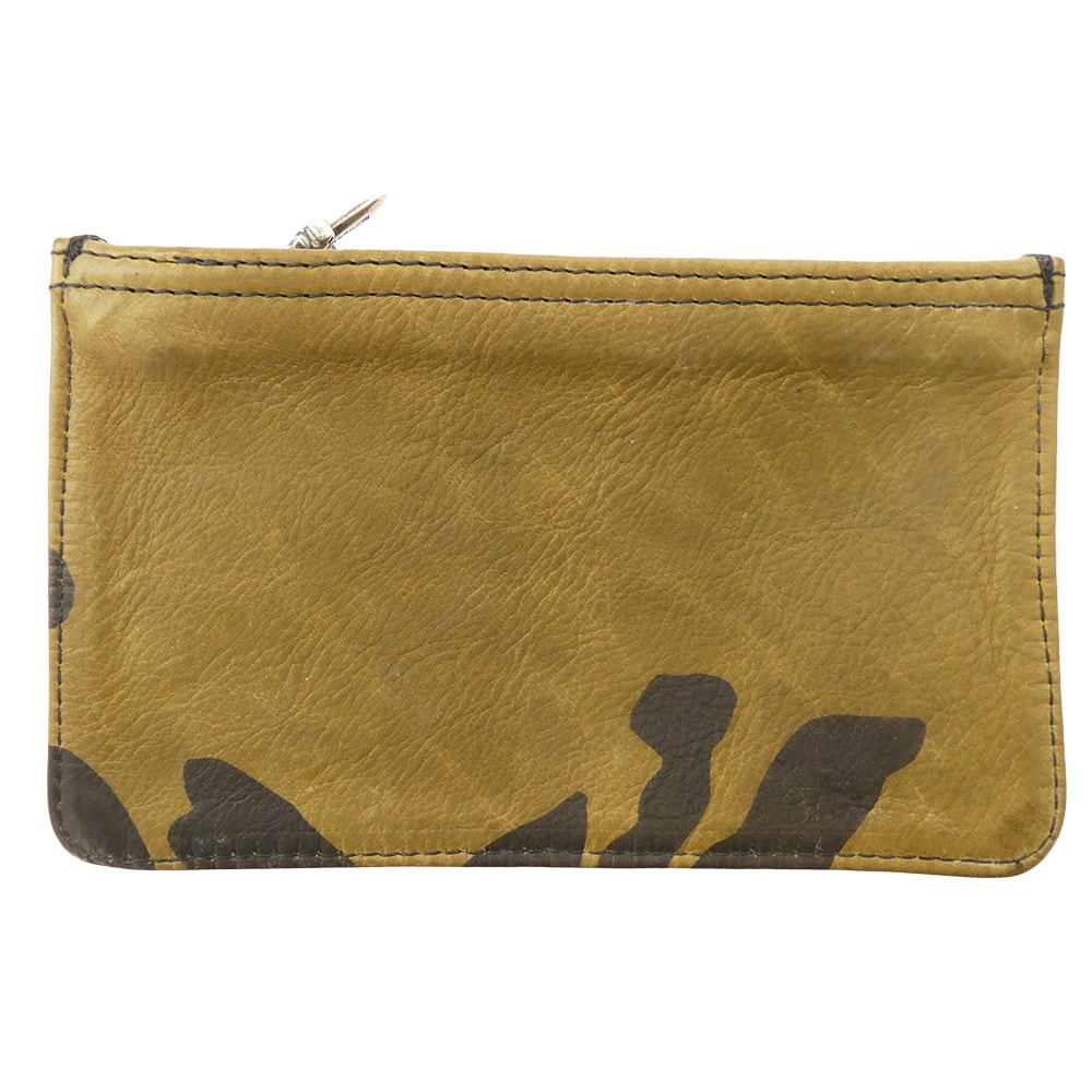 Chrome Hearts Zipper Change Purse Camo Dagger Zip Coin Case "Khaki"