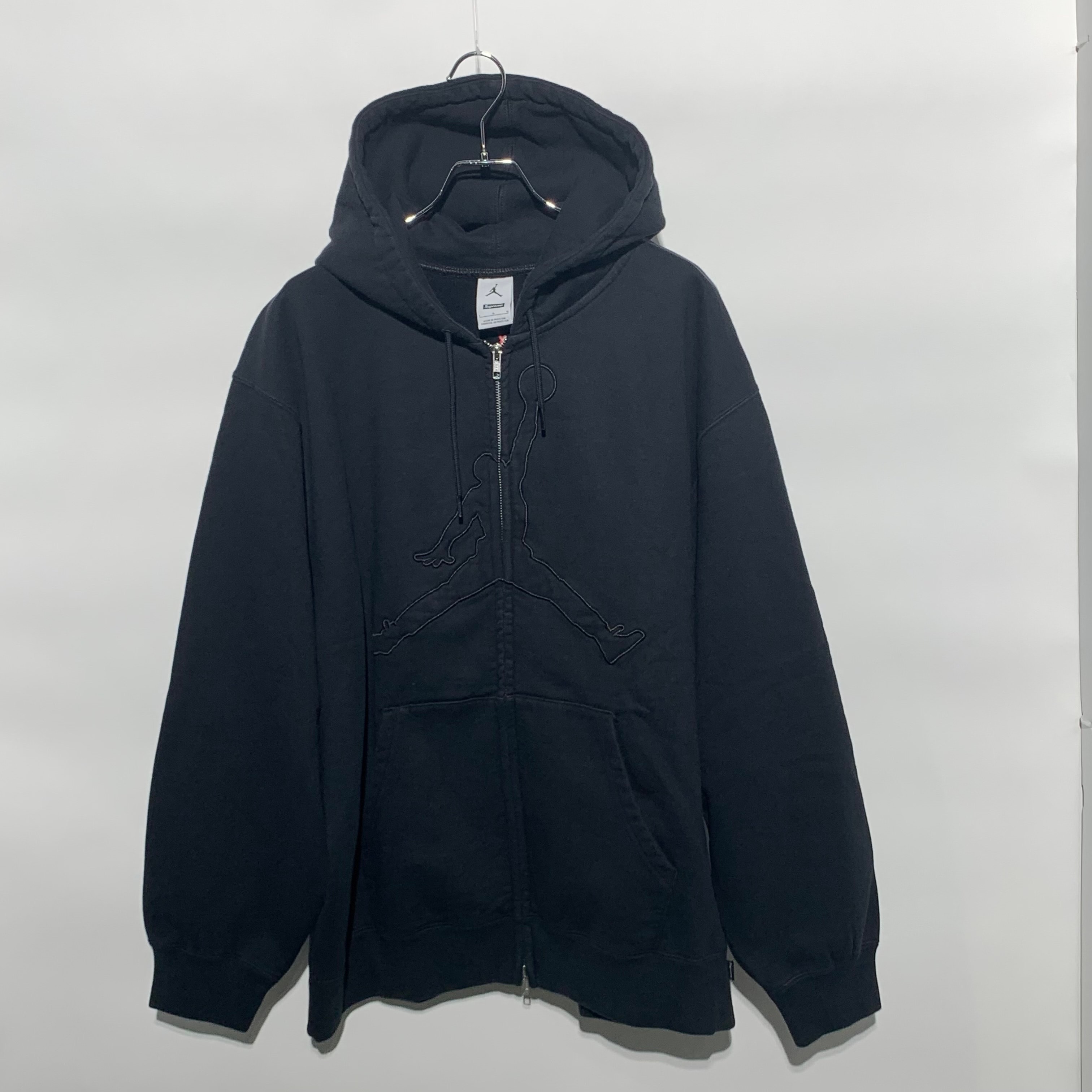 Supreme x Jordan Hooded Sweatshirt "Black"