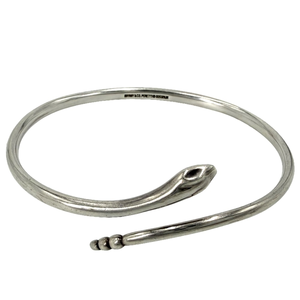 TIFFANY&Co. ティファニー バングル スネーク アクセサリー ジュエリー ブレスレット シルバー925 レディース 約20.0g【中古品】