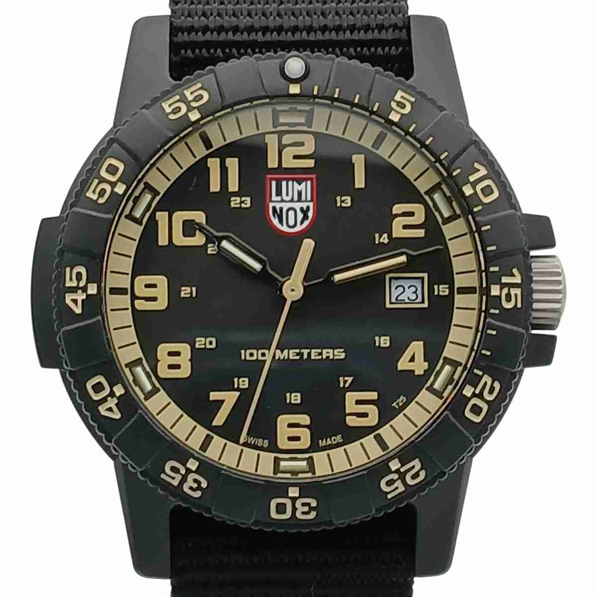 LUMINOX ルミノックス LEATHERBACK SEA TURTLE GIANT 0320 腕時計 0333 カーボン ナイロン ブラック  メンズ【中古】