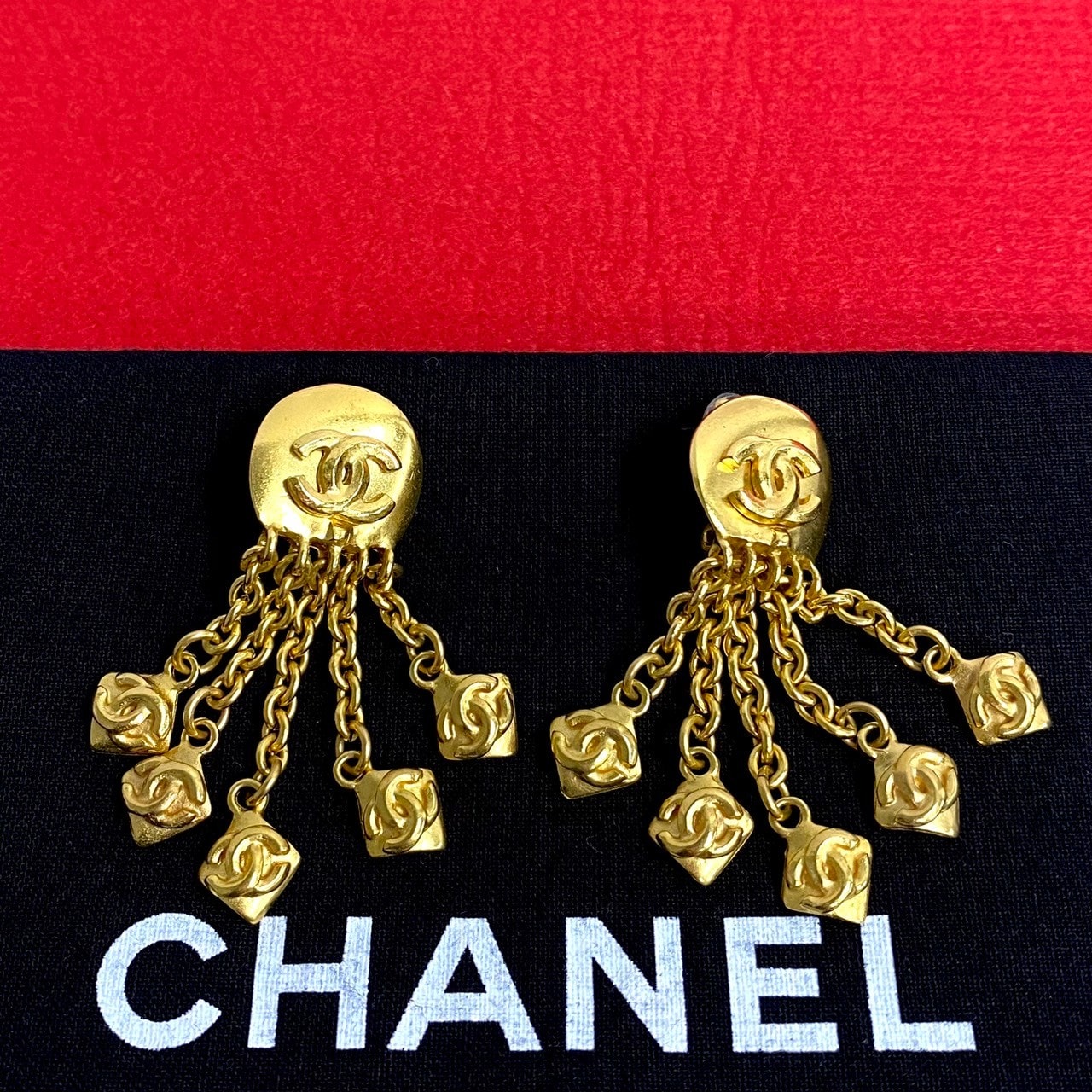 CHANEL シャネル ココマーク GP イヤリング ゴールド
 544-4