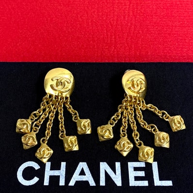 CHANEL シャネル ココマーク GP イヤリング ゴールド
544-4