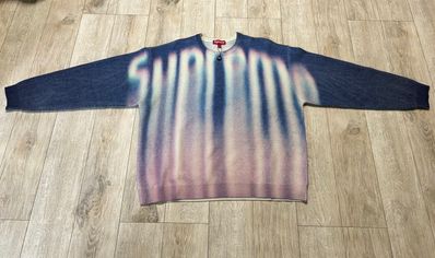 Supreme Blurred Logo Sweater "Blue"