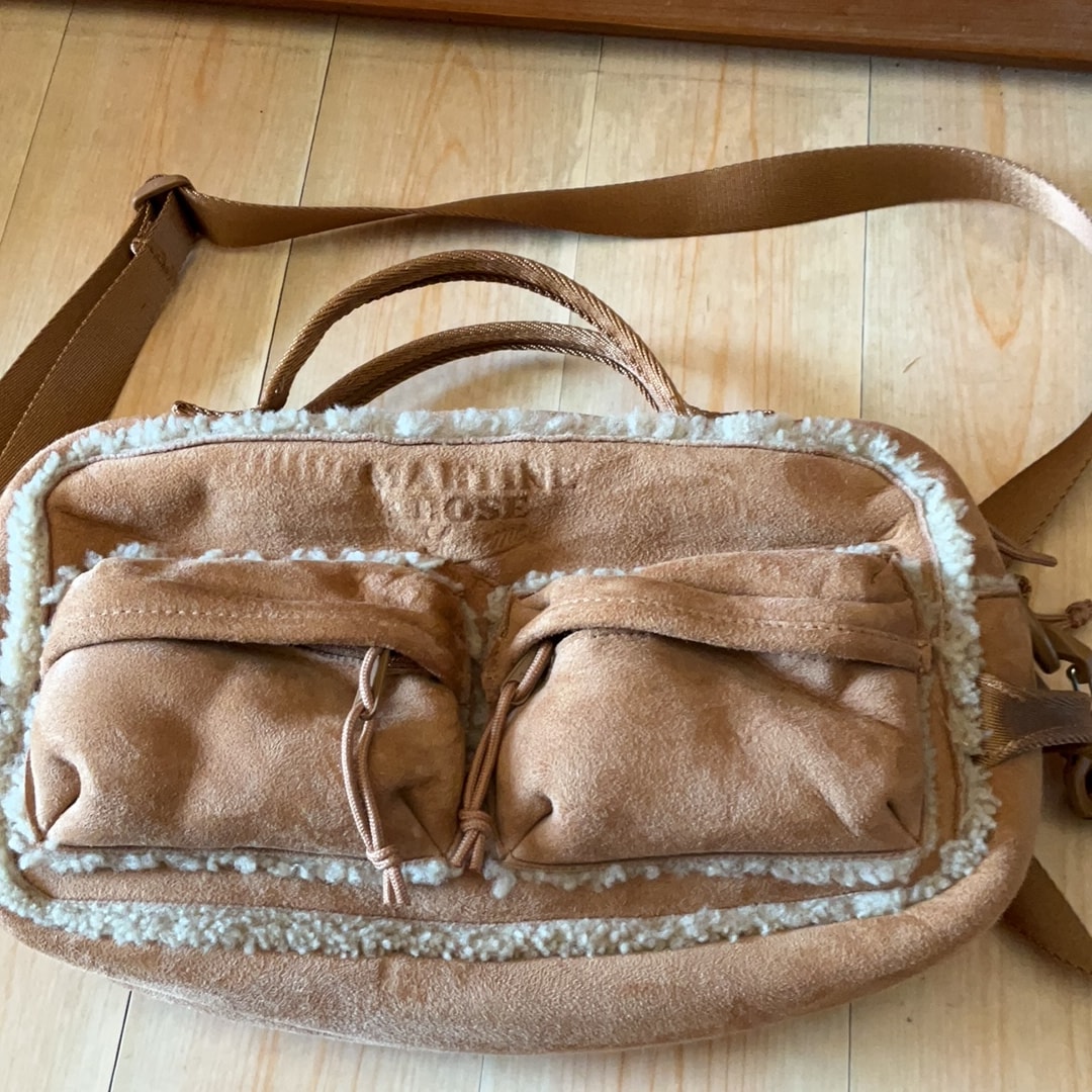 Supreme x Martine Rose Shearling Mini Duffle Bag "Tan"