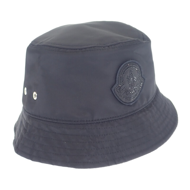 モンクレール MONCLER バケット I20933B00080_0U282 ハット サテン クリスタル ブラック メンズ【中古】【Sランク】