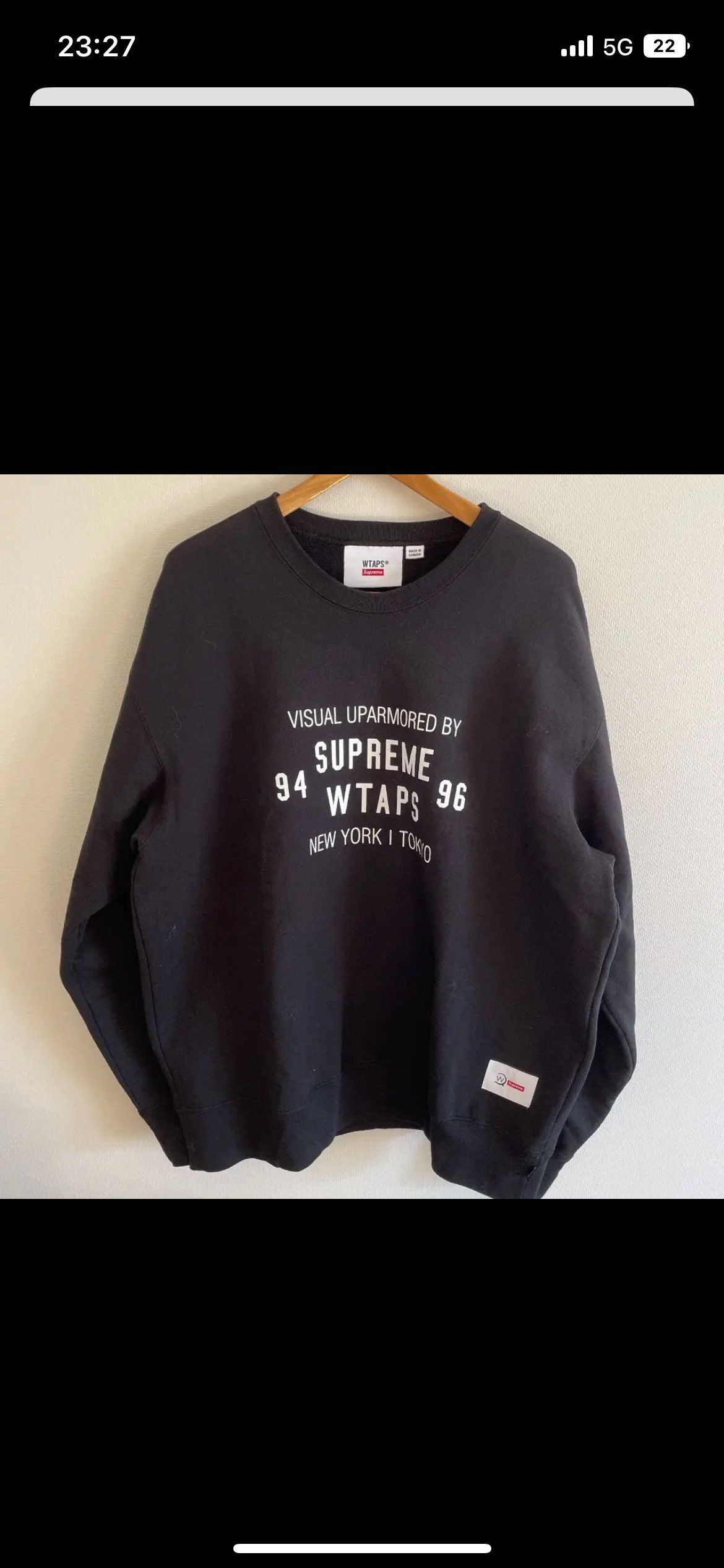 Supreme / WTAPS Crewneck "Black" 21274SPD-CSM03S