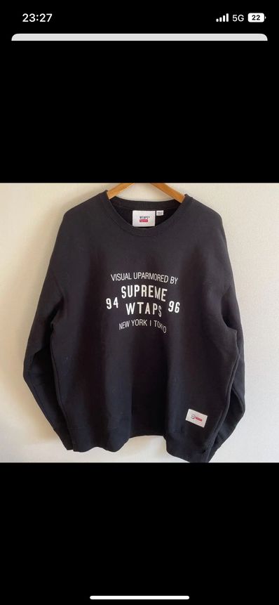 Supreme / WTAPS Crewneck "Black" 21274SPD-CSM03S