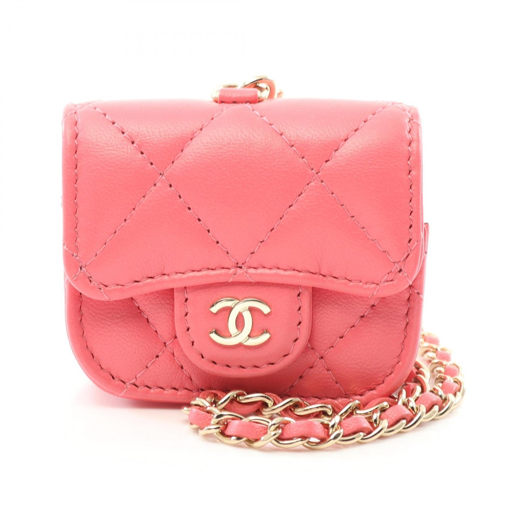シャネル CHANEL マトラッセ 携帯・スマホアクセサリー アクセサリー ラムスキン(羊革) レディース ピンク系 AP1739 【中古】