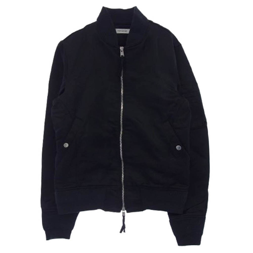 nonnative ノンネイティブ ジャケット 13AW NN-J2408 BOMBER JACKET C/N SATIN MA-1 ボンバージャケット ブルゾン ブラック系【中古】