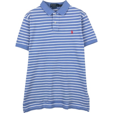 古着 ラルフローレン Ralph Lauren POLO by Ralph Lauren 半袖 ボーダー ポロシャツ メンズM相当/eaa622629