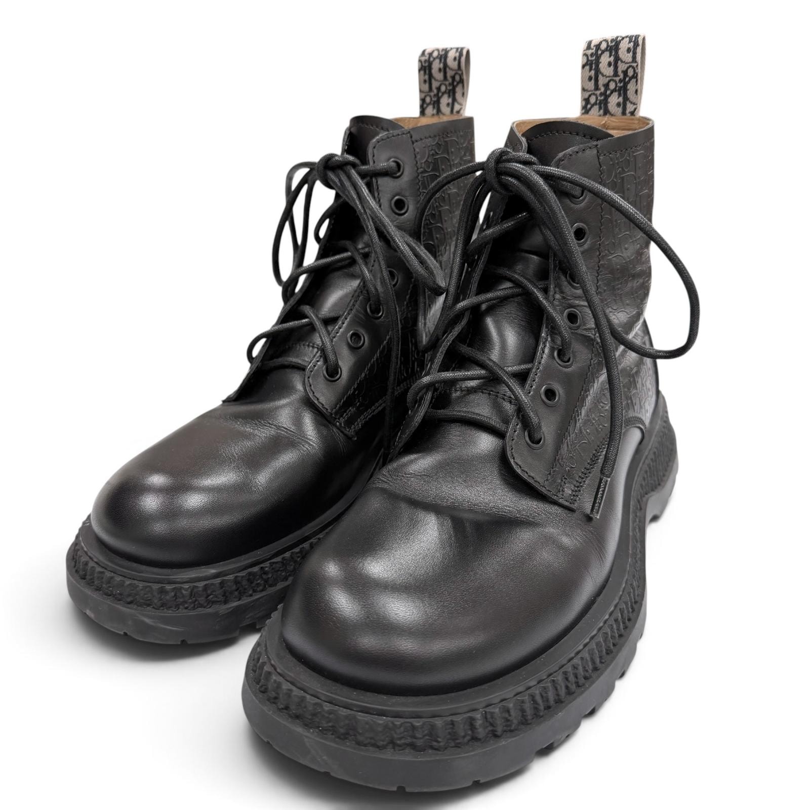 美品 ディオール オム ブーツ BUFFALO LACE-UP BOOTS 41
