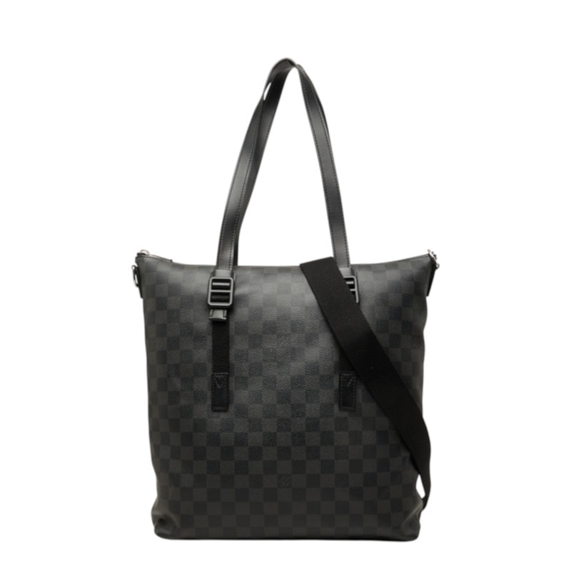 ルイ ヴィトン ダミエグラフィット スカイライン トートバッグ ショルダーバッグ 2WAY N41456 ブラック PVC レザー メンズ LOUIS VUITTON 中古
