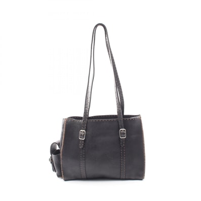 フェンディ FENDI セレリア ショルダーバッグ バッグ レザー レディース ブラック系 【中古】