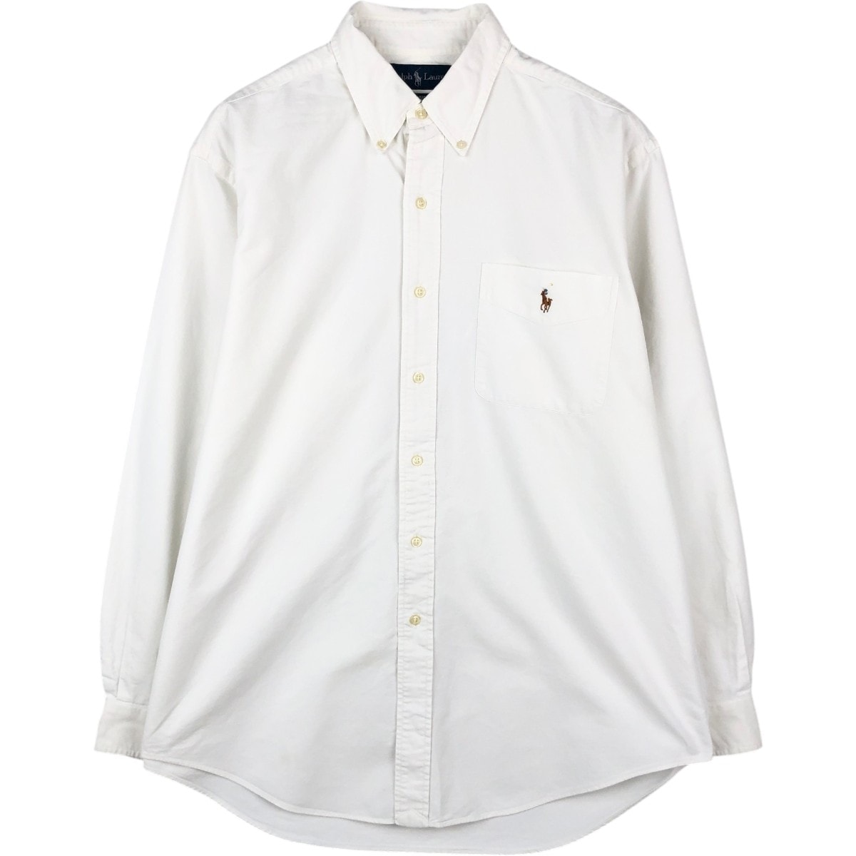 古着 ラルフローレン Ralph Lauren CLASSIC FIT 長袖 ボタンダウンシャツ メンズL相当/eaa666421