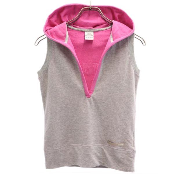 adidas ノースリーブ スウェットパーカー ベスト