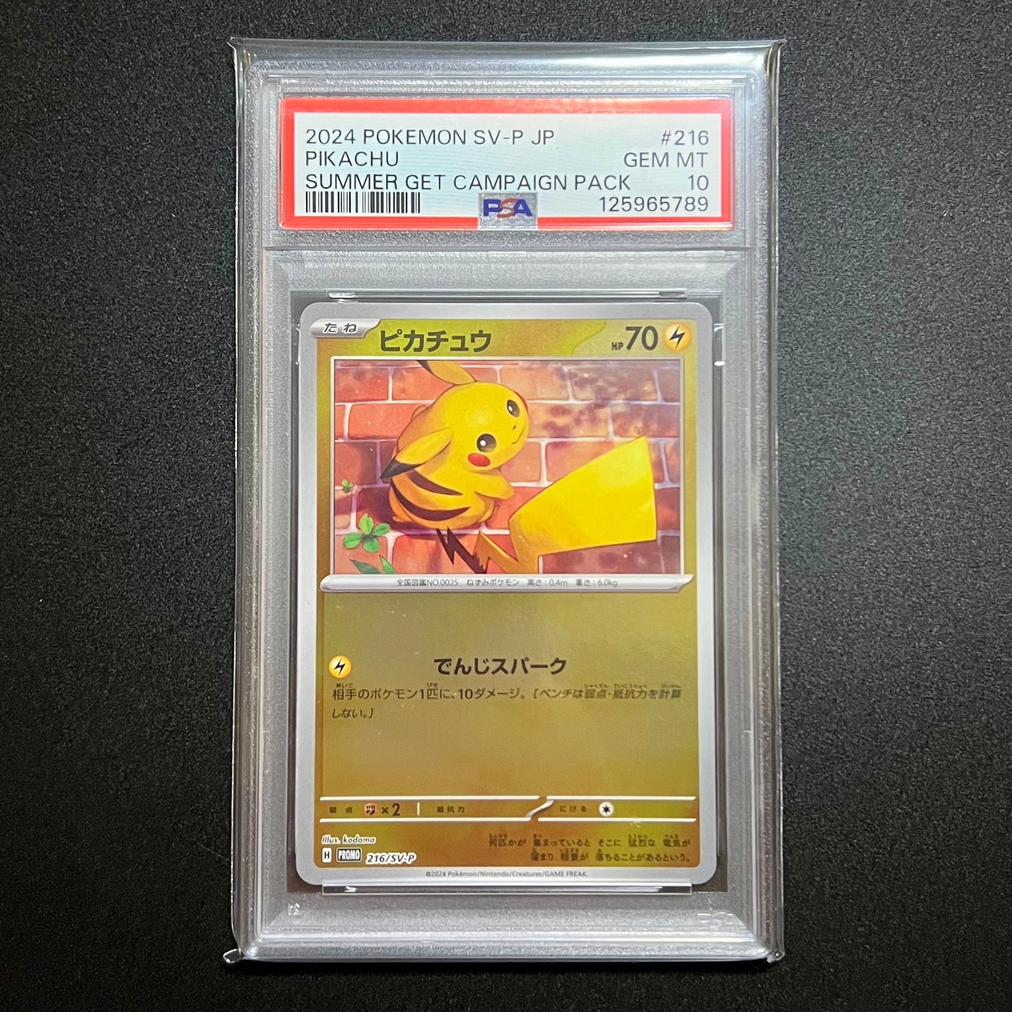 ピカチュウ P [SV-P 216](プロモカードパック「ポケカの夏がキタ