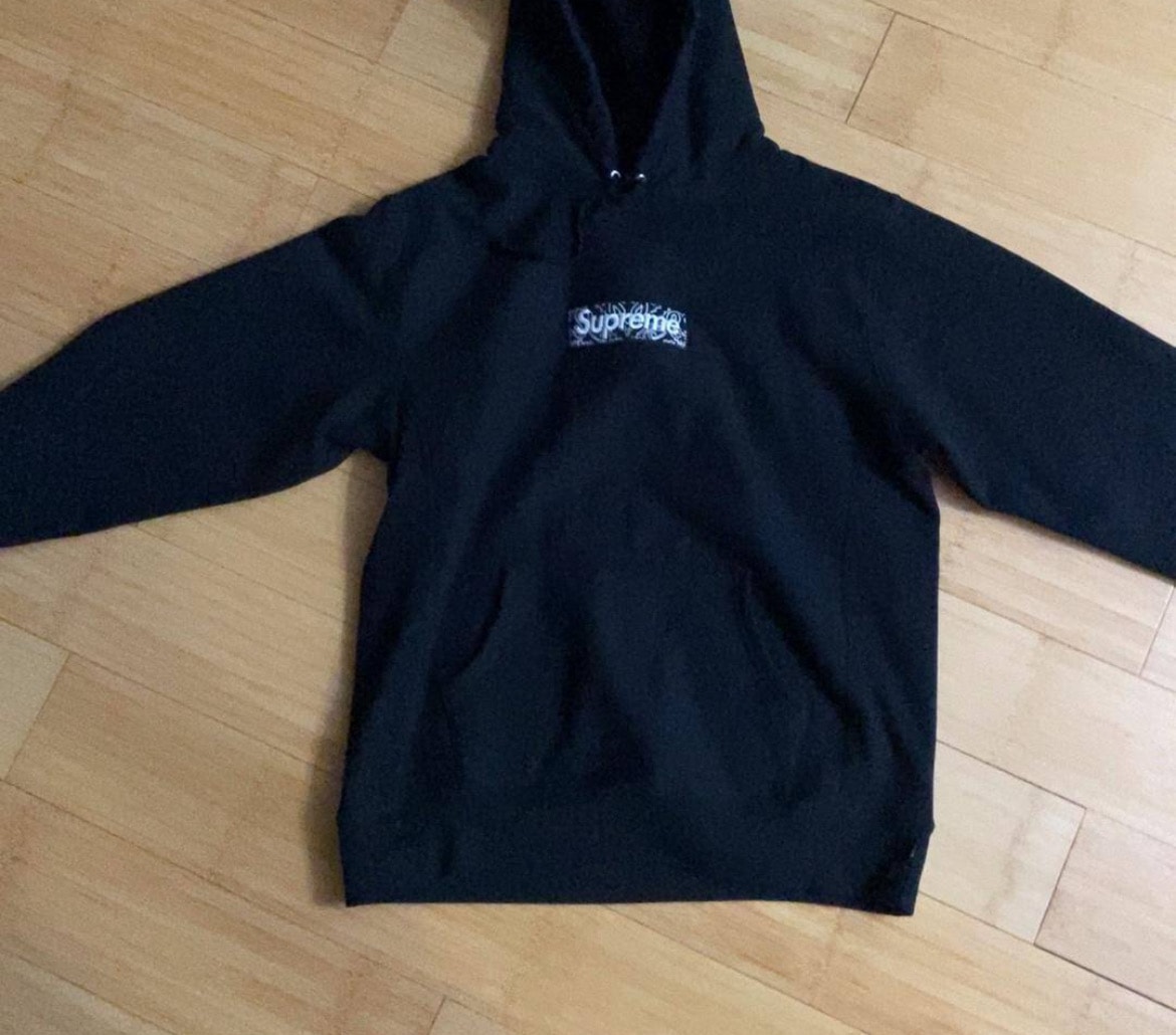 Supreme Bandana Box Logo Hooded Sweatshirt "Black"