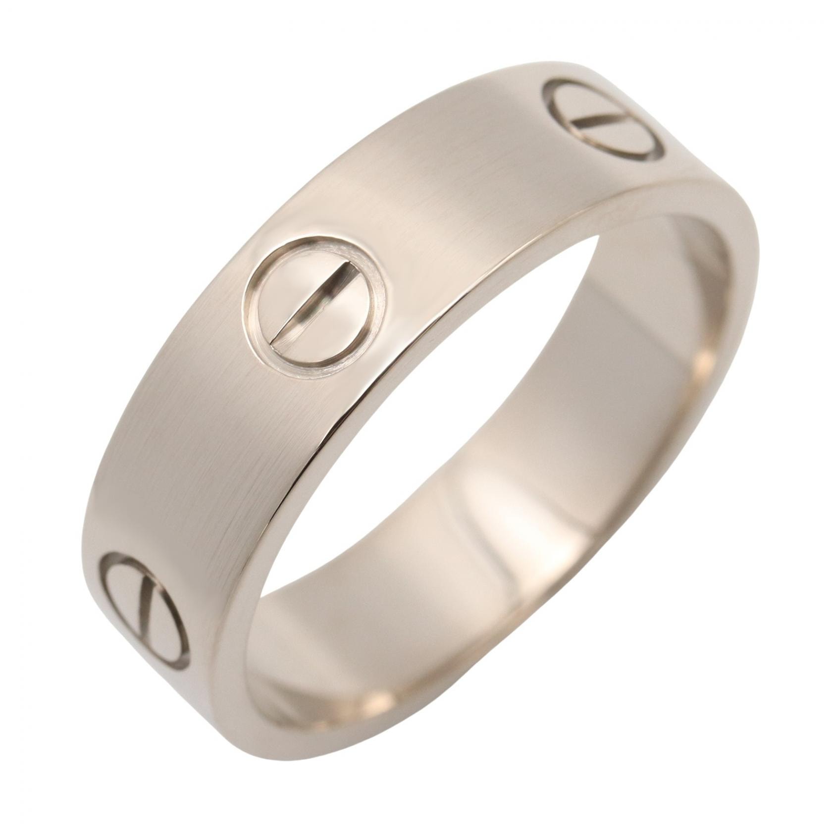 カルティエ CARTIER ラブリング リング・指輪 ジュエリー K18WG(ホワイトゴールド) メンズ レディース シルバー系 B4084700 【中古】