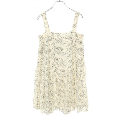 シャネル CHANEL ココマークボタン ワンピース 衣料品 トップス コットン レディース ホワイト系 / グレー系 M9740 【中古】