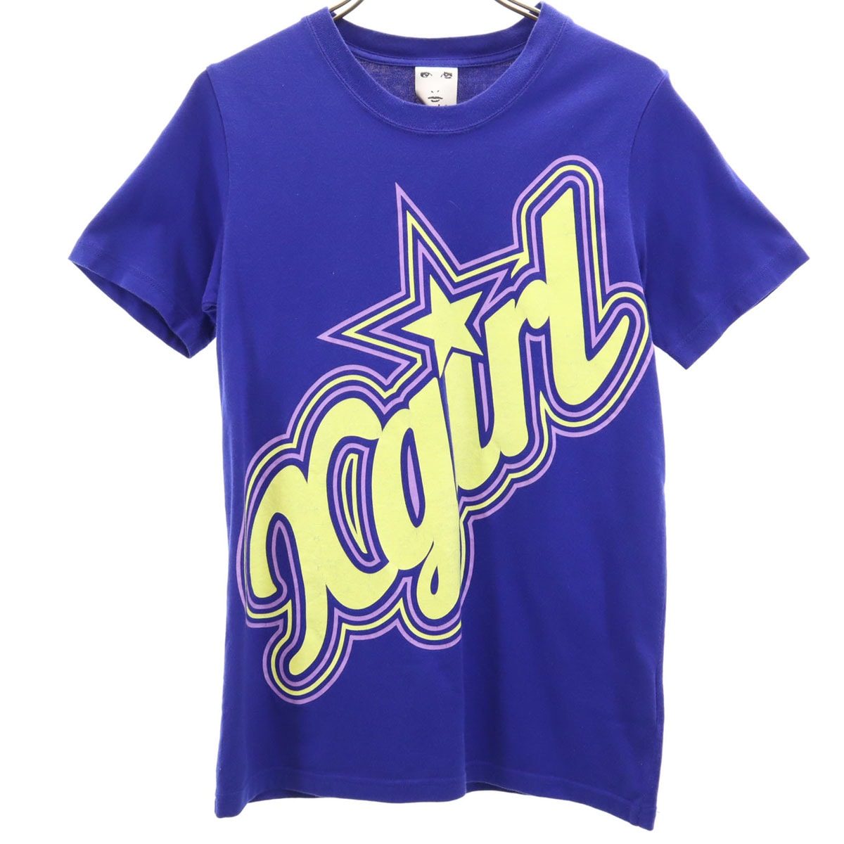 X-girl エックスガール 半袖 Tシャツ 2 青紫