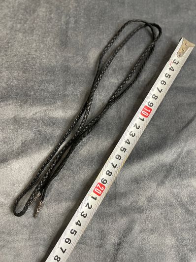 Chrome Hearts Tiny Scroll Leather Blade Chip "Silver"