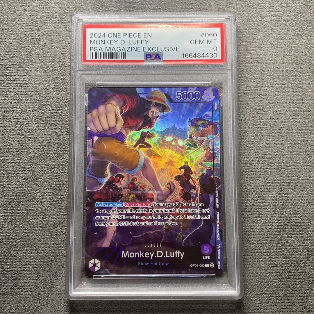 PSA10】モンキー・D・ルフィ L [OP05-060]【英語版】（PSA限定コラボ
