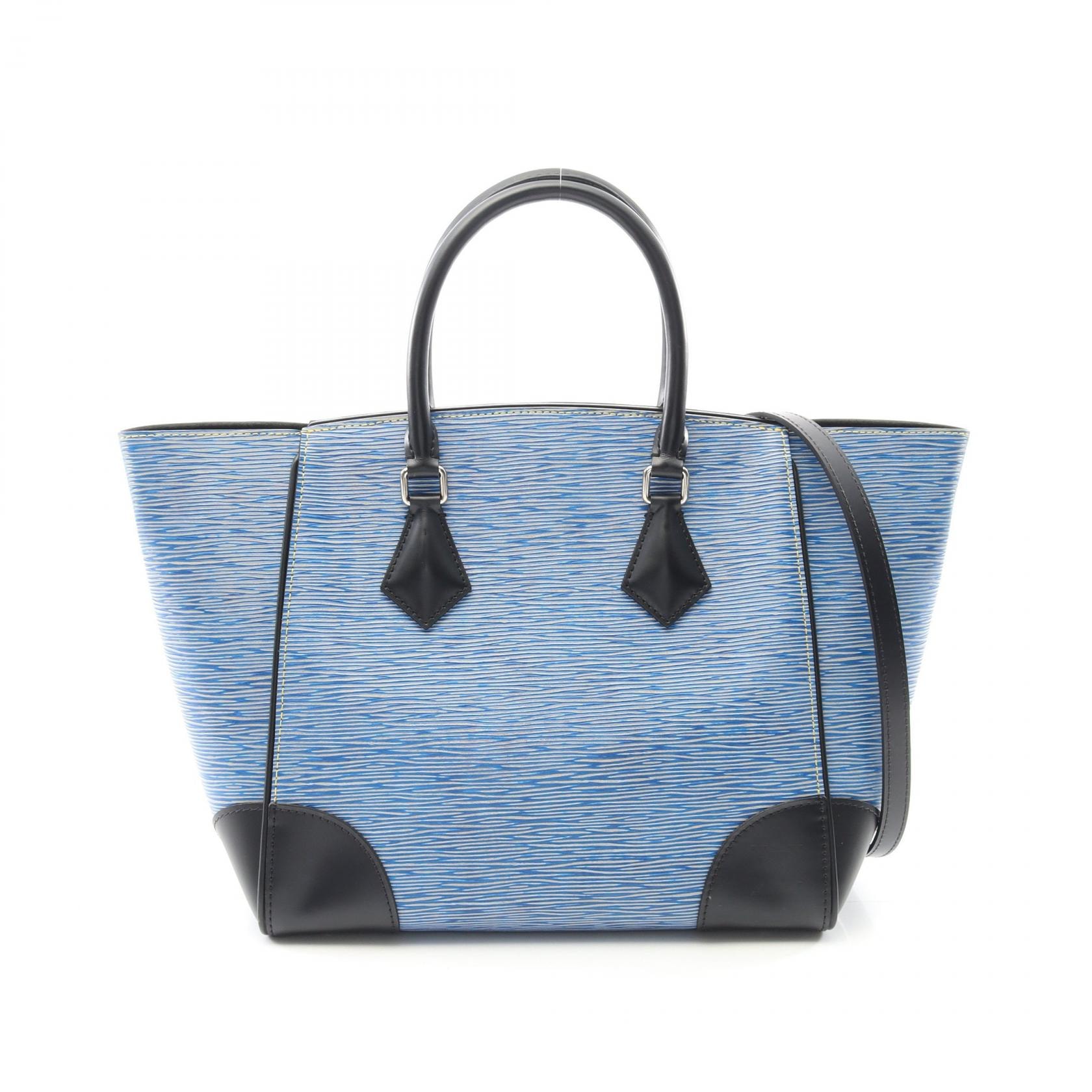 ルイ・ヴィトン LOUIS VUITTON フェニックスMM トートバッグ バッグ レザー エピデニム エピ レディース ブルー系 / ブラック系 M56025 【中古】