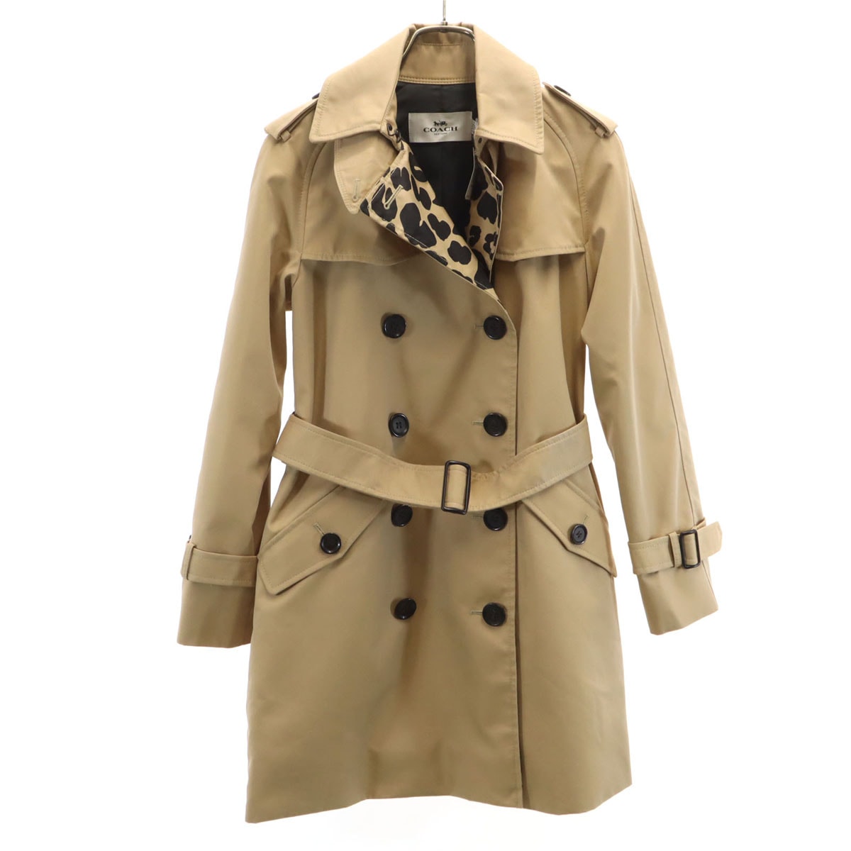 未使用 COACH コーチ トレンチコート XXS ベージュ F21833