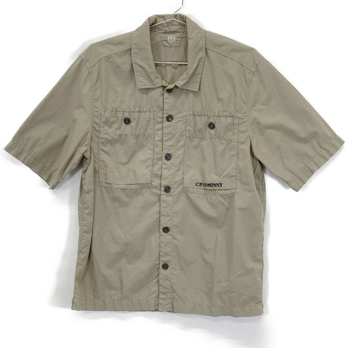 シーピーカンパニー 12CMSH284A ベージュ リップストップ S/Sシャツ S