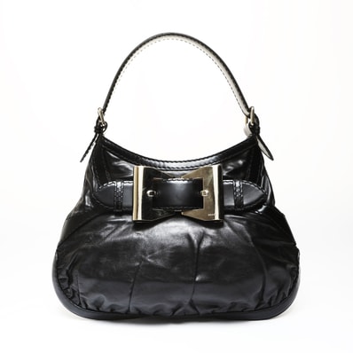 グッチ GUCCI クイーンホーボー リボン ショルダーバッグ【中古】