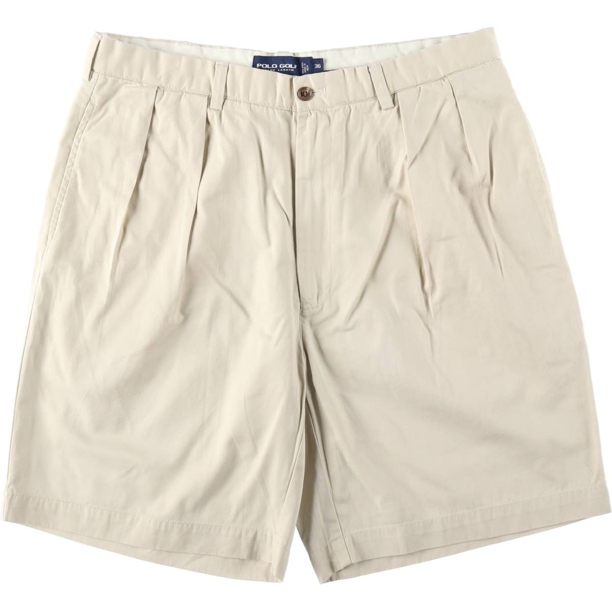 古着 ラルフローレン Ralph Lauren POLO GOLF CLASSIC GOLF SHORT ツータック チノショーツ ショートパンツ メンズw36相当/eaa653423