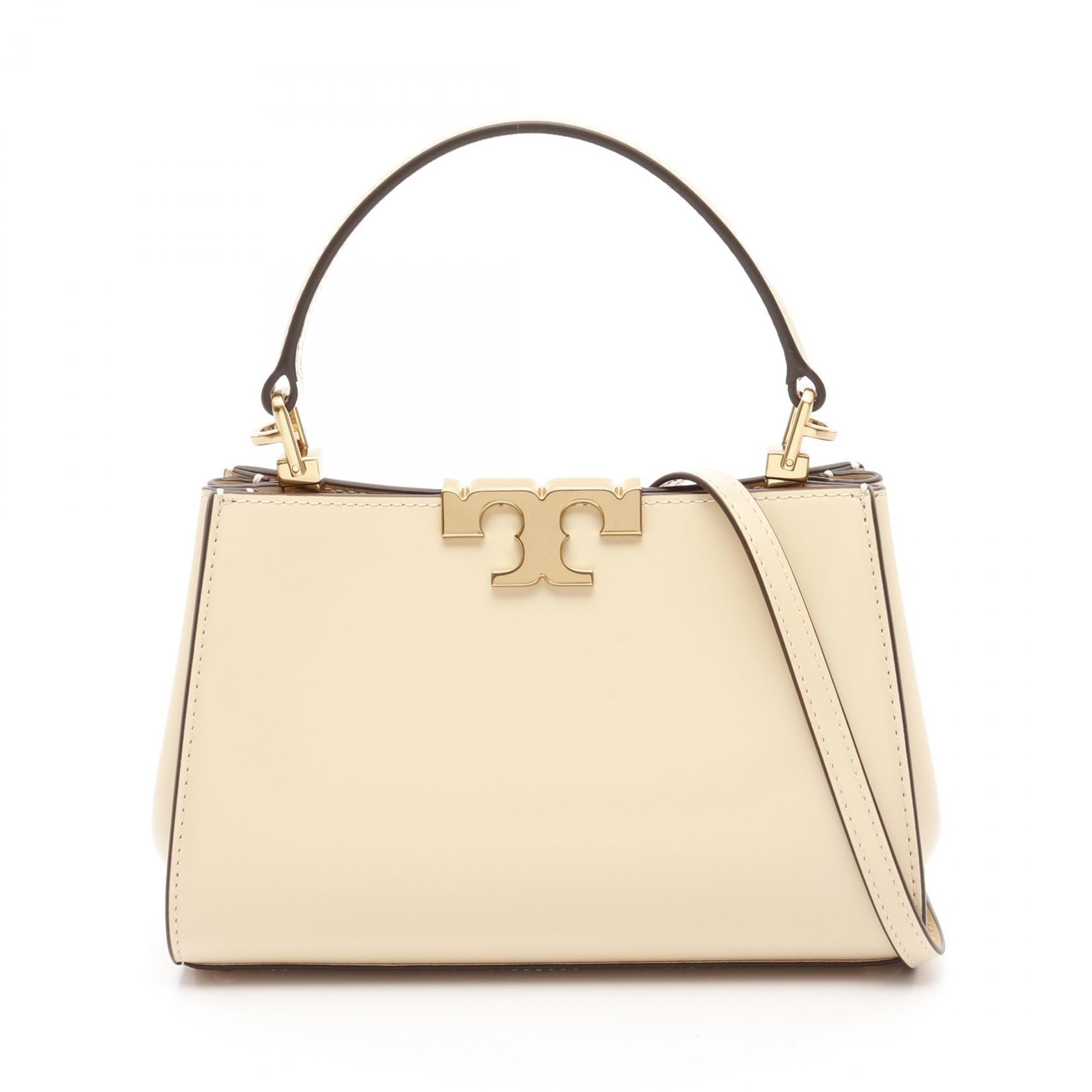 トリーバーチ Tory Burch MINI ELEANOR SATCHEL ミニ エレノア サッチェル ハンドバッグ バッグ レザー レディース ベージュ系 161946700 【新品】