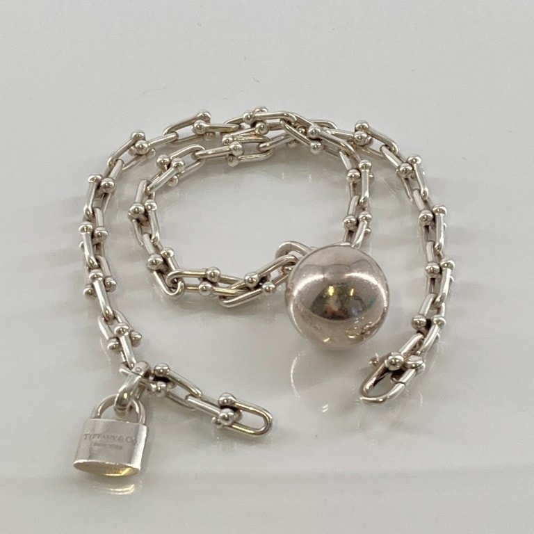 TIFFANY&Co.(ティファニー) ハードウェア  スモール  ラップリンク Ag925 ブレスレット シルバー