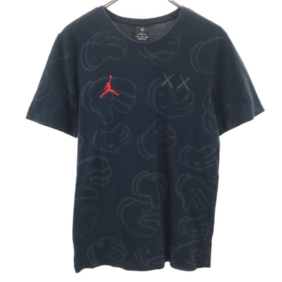 NIKE AIR JORDAN ナイキ エアジョーダン KAWS カウズ コラボ 半袖 Tシャツ S ブラック