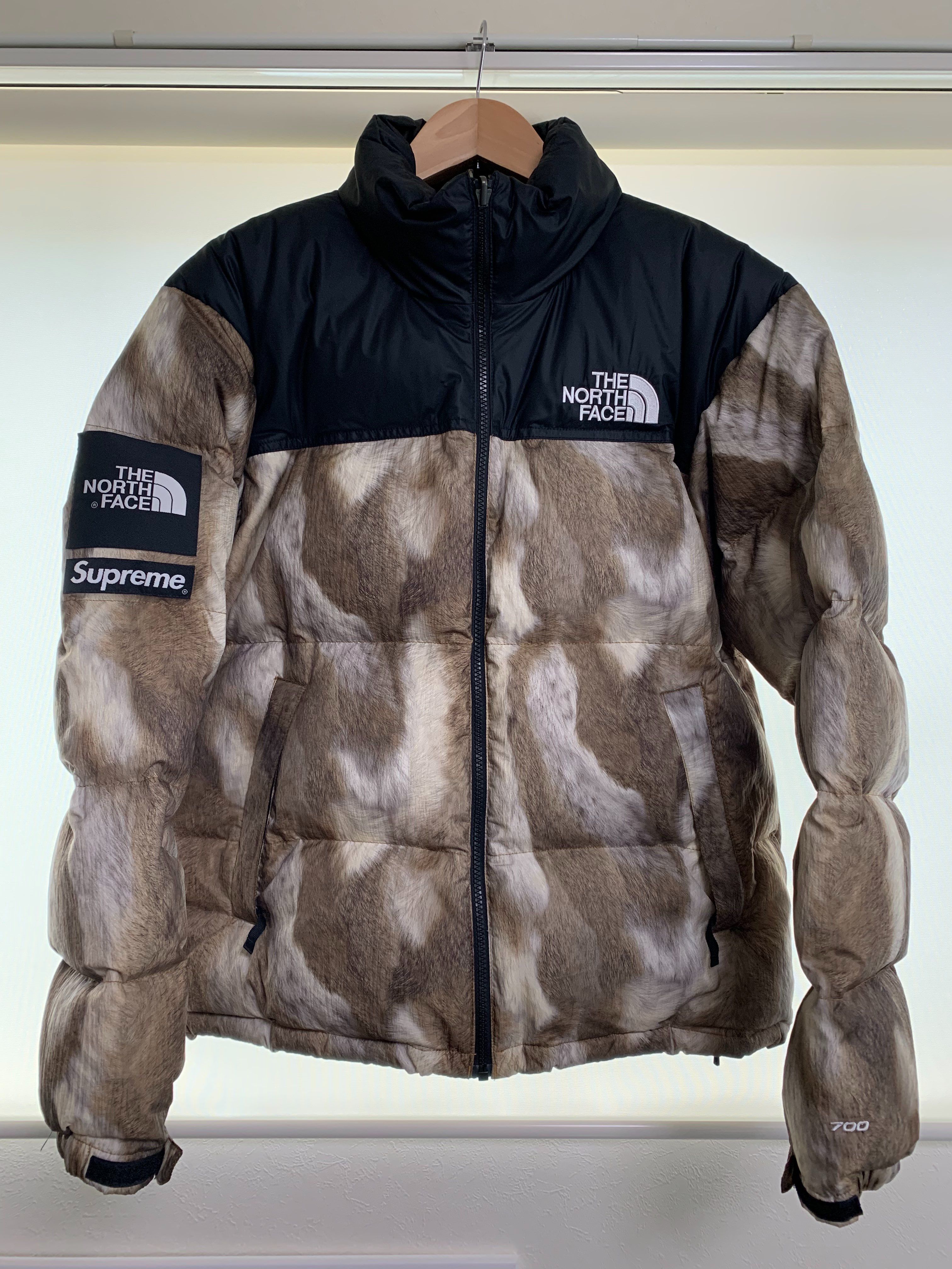 Supreme x The North Face Nuptse Jacket "White Paper Print"